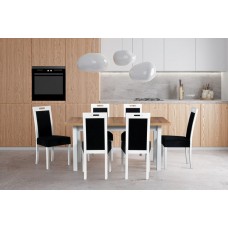 Virtuves galda komplekts ar 6 krēsliem MODENA 2XL-ROMA 5